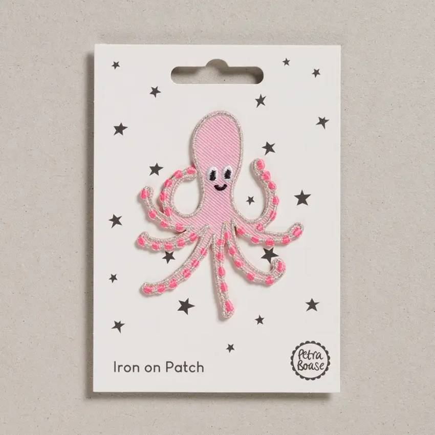 Pink Octopus Aufnäher (zum Aufbügeln)