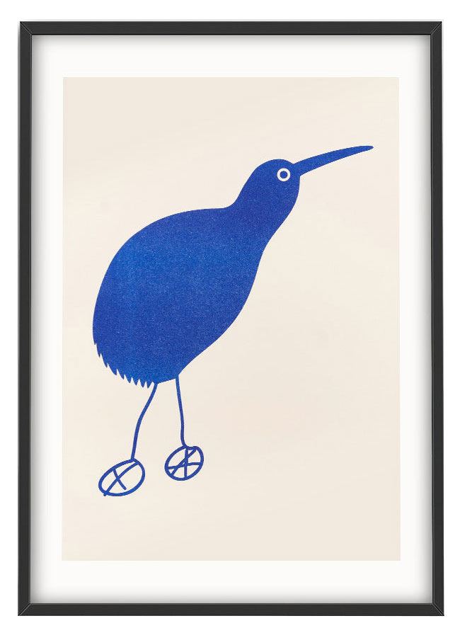 Blue Kiwi Print (30x40cm)