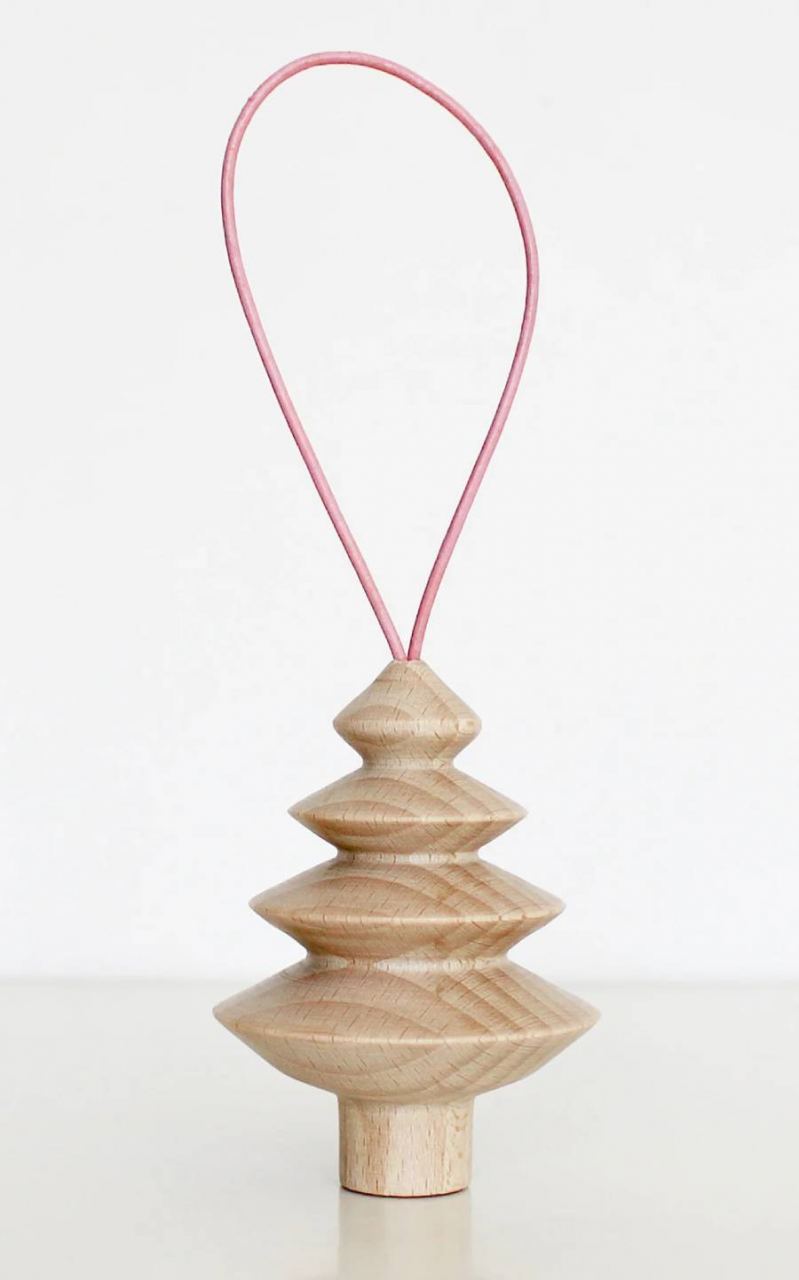 Wooden Christmas Tree No.4 Pastel Pink