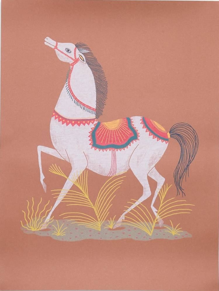Spanish Horse Print (30x40cm)