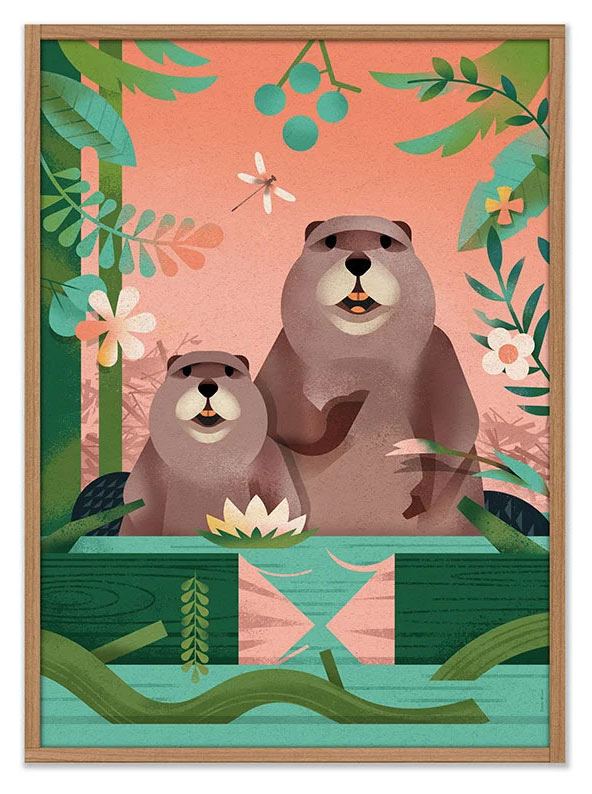 Beaver Poster (50x70cm)