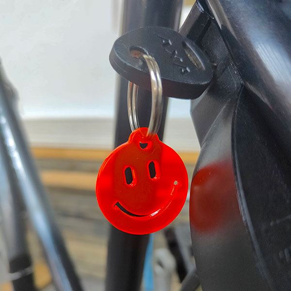 Fat Smiley Transparent Red