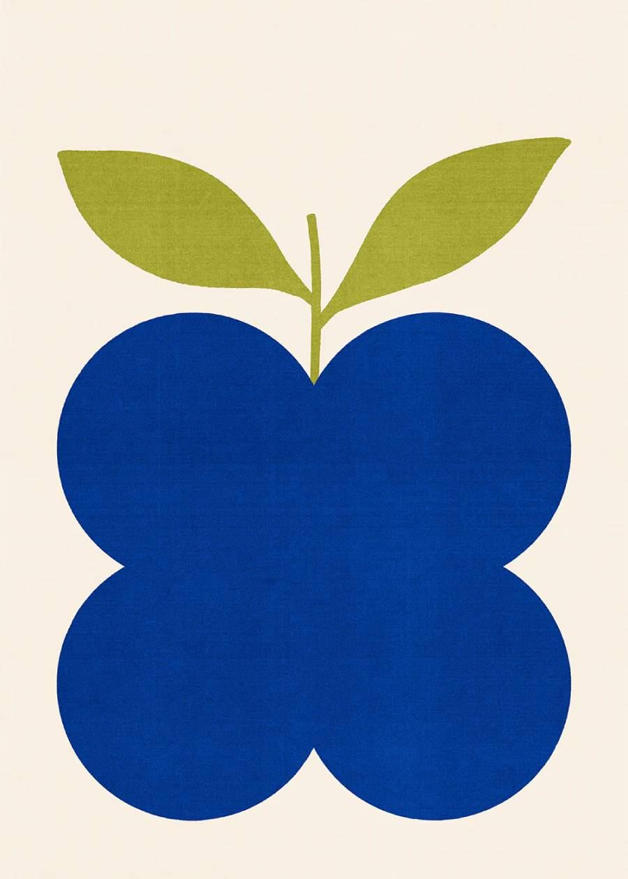 Indigo Fruit Poster (50x70cm)