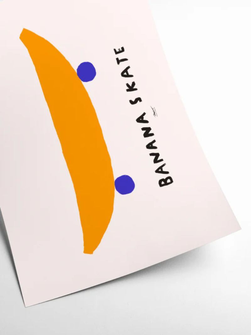 Banana Skate Print (30x40cm)