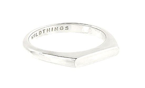Tiny Bar Ring Silver
