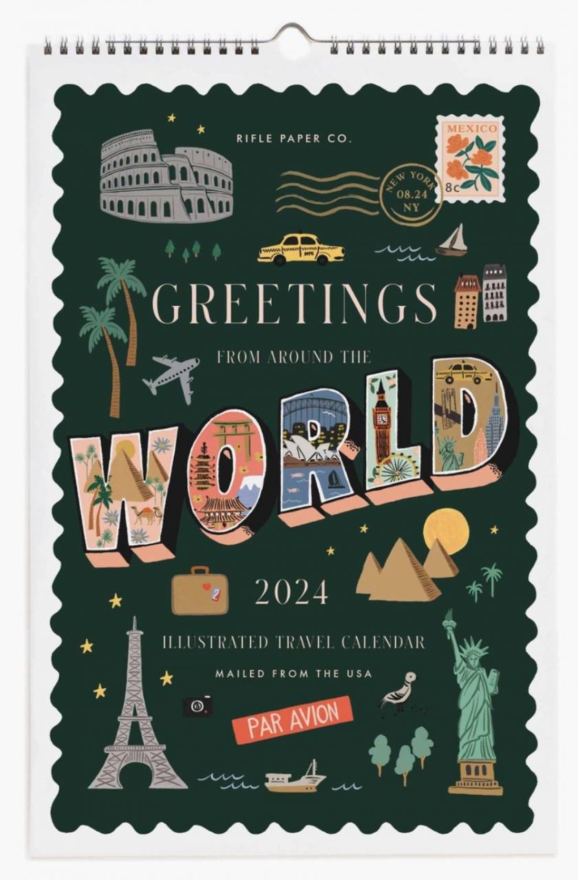 2024 Greetings From Around The World Wandkalender