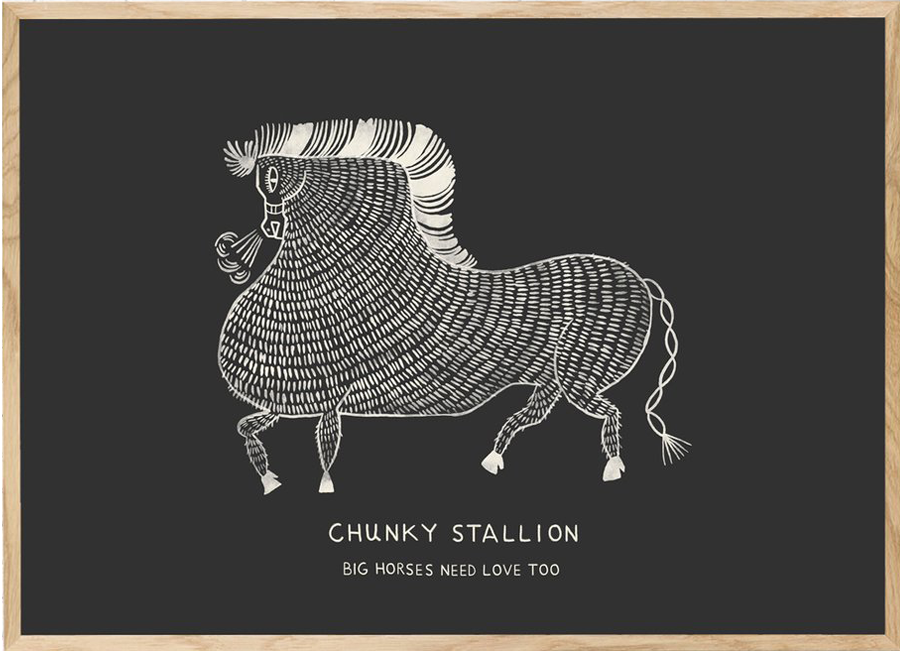Chunky Stallion Poster (50 x 70cm)
