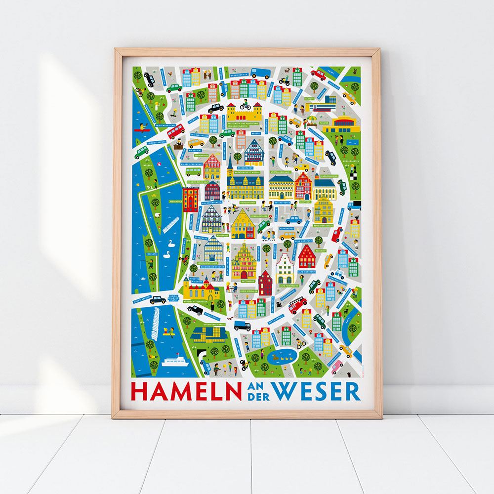 Hameln an der Weser Poster (50 x 70cm)