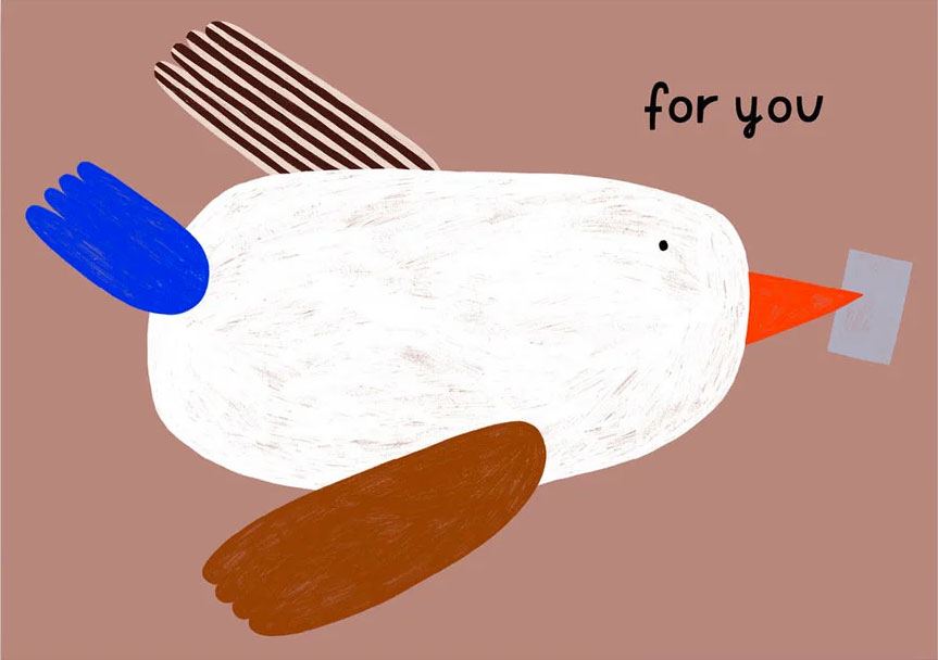 For You Bird Postkarte