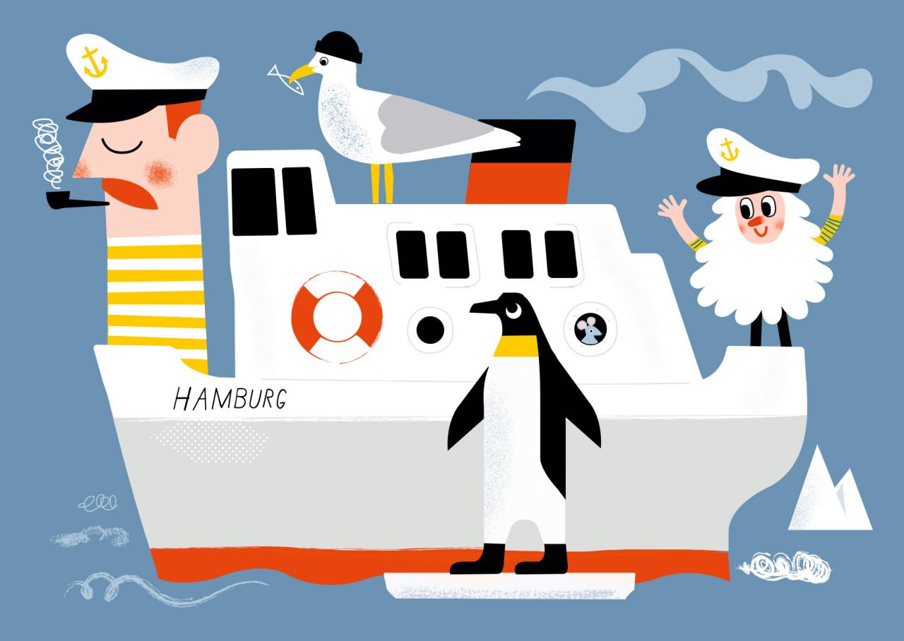 Hamburgs Schiffe #2 Postkarte