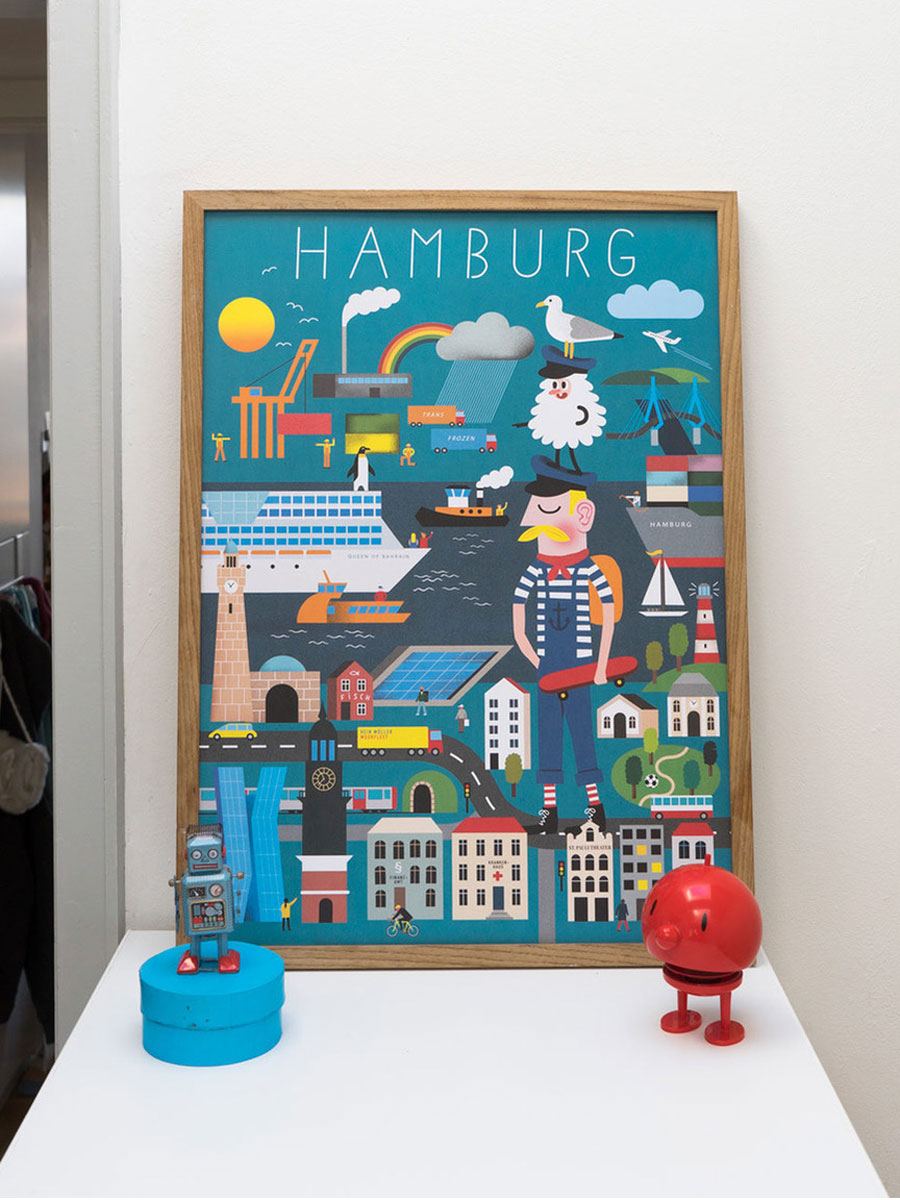 Hamburg Erklärbuch Poster