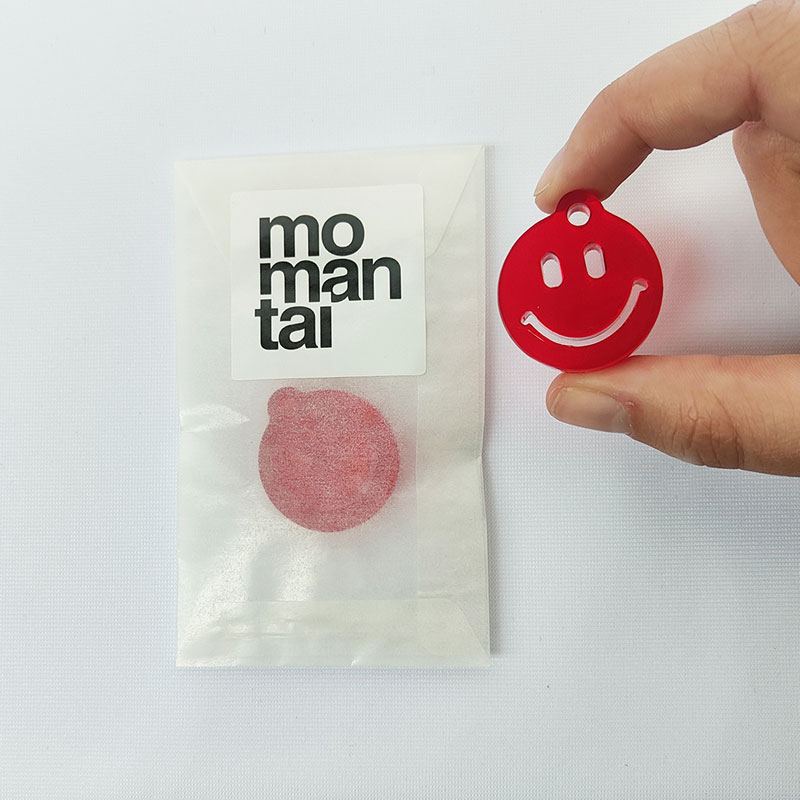 Fat Smiley Transparent Red