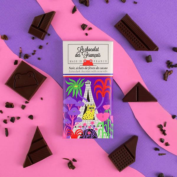 Tour Sauvage Dunkle Schokolade mit Kakaobohnen-Nips (30g)