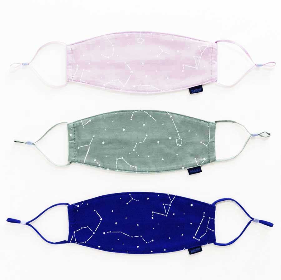 Baggu Mundschutz-Maske Constellation Loop 3er Set (Bio Baumwolle)