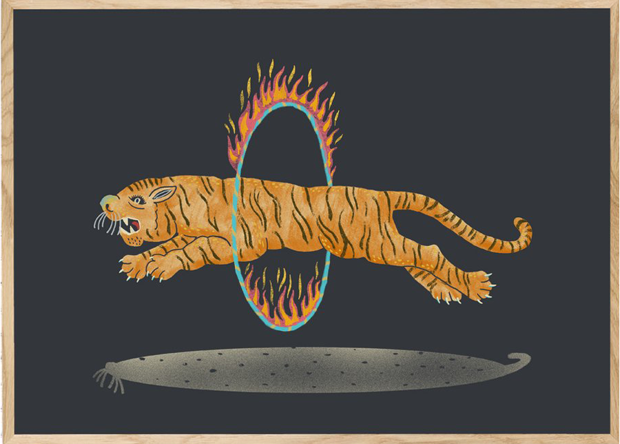 Amazing Tiger Print (30x40cm)