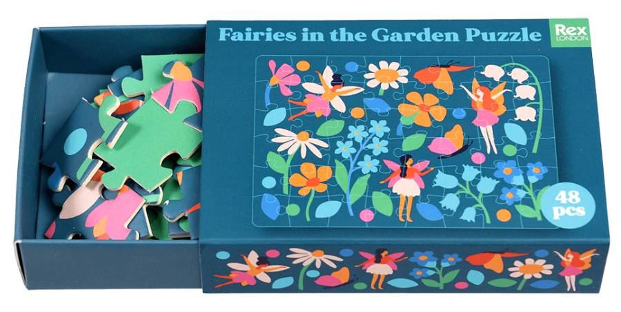 Mini-Puzzle Fairies in the Garden