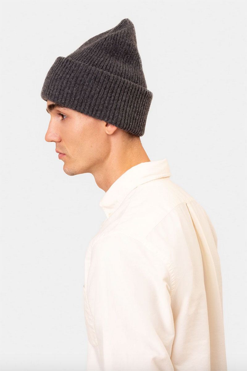 Merino Wool Hat Lava Grey