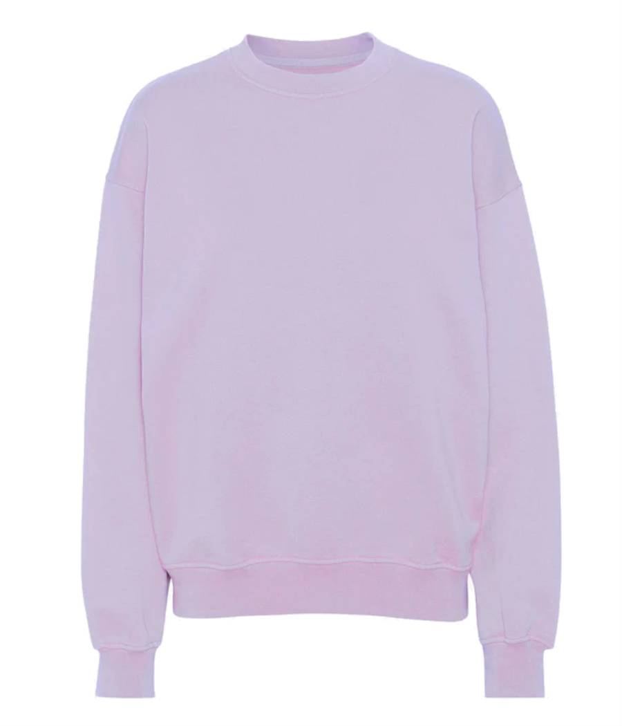 Organic Oversized Sweatshirt Soft Lavender