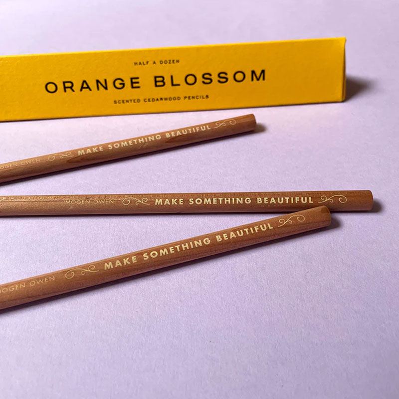 Scented Cedarwood Pencils - Orange Blossom