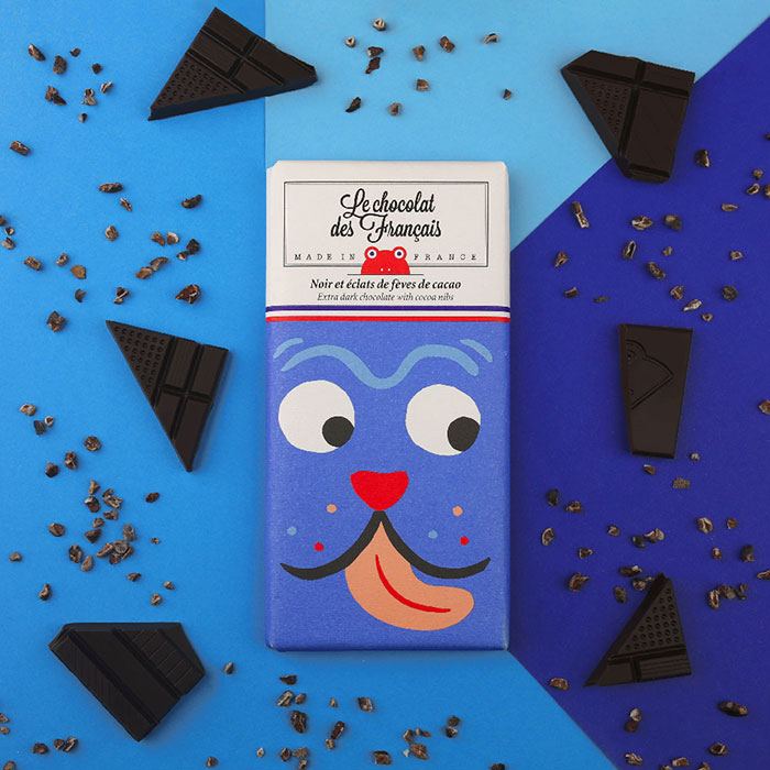 Toutou Dunkle Schokolade mit Kakaobohnen-Nips
