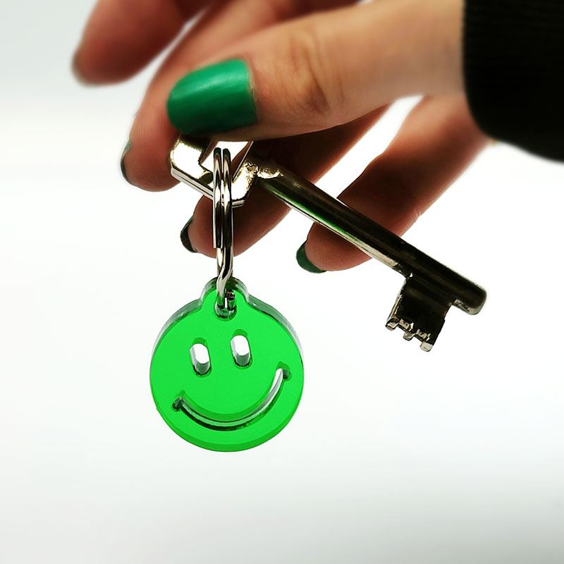 Fat Smiley Transparent Green