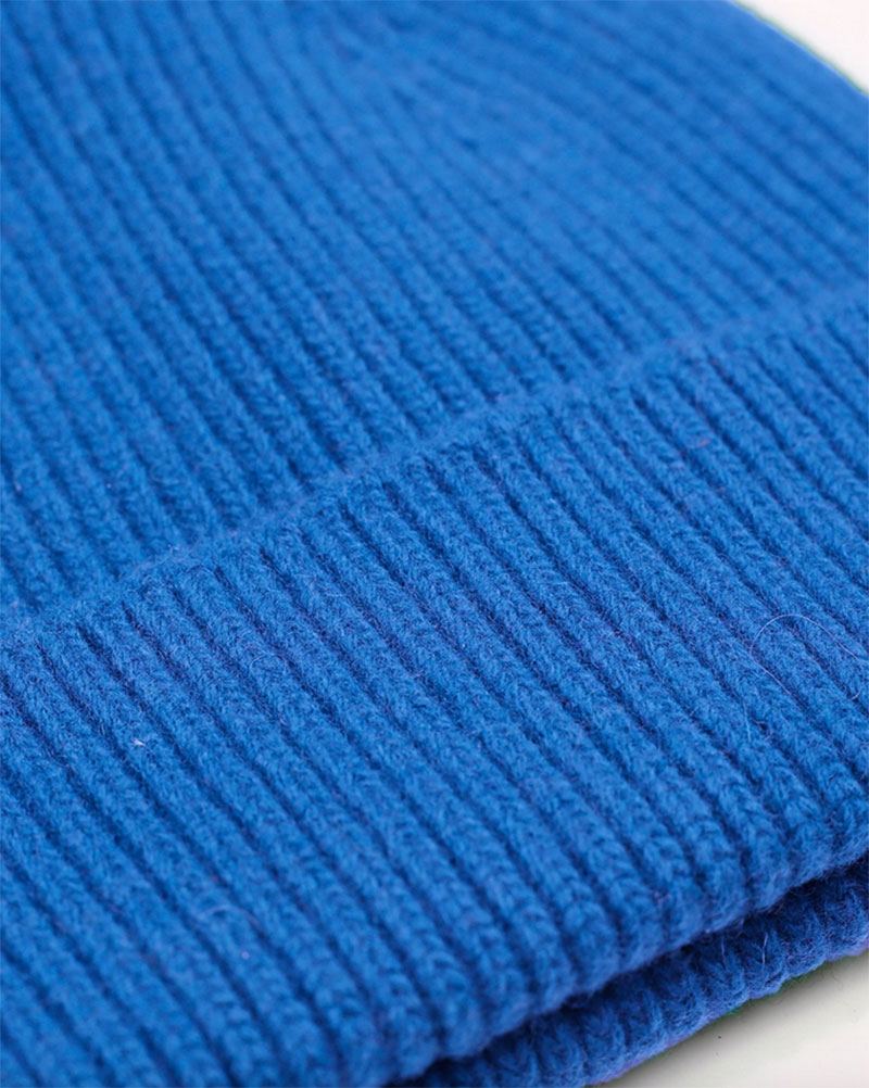 Merino Wool Beanie Pacific Blue