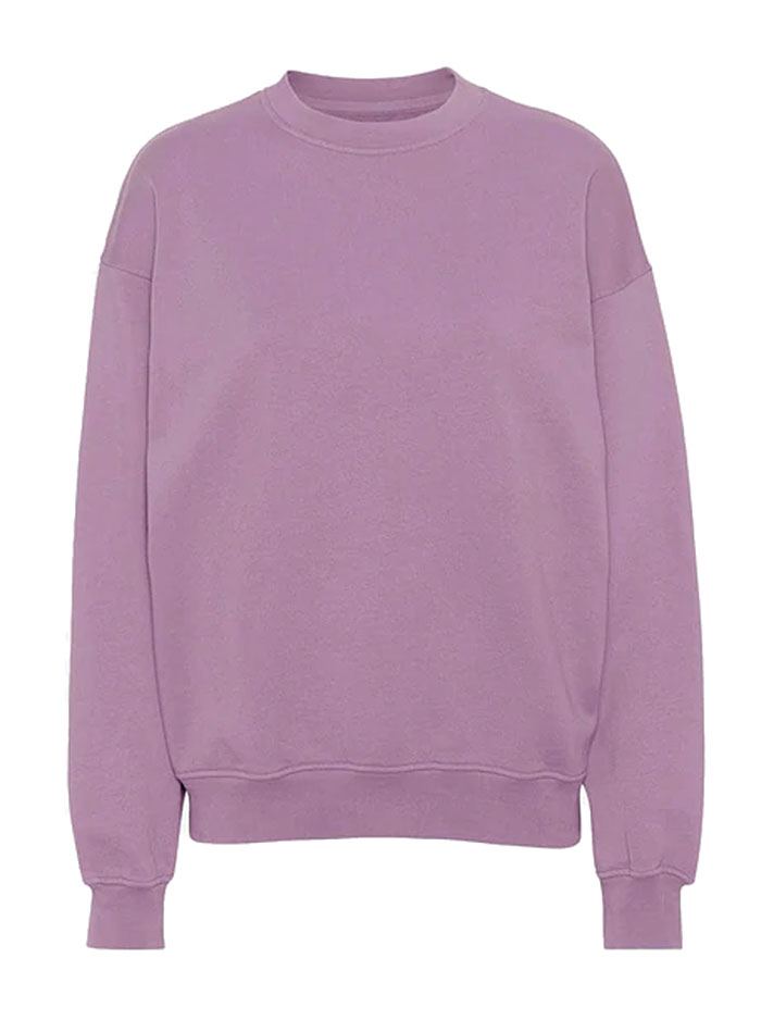 Organic Oversized Sweatshirt Pearly Purple