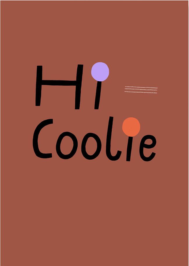 Hi Coolie Postkarte