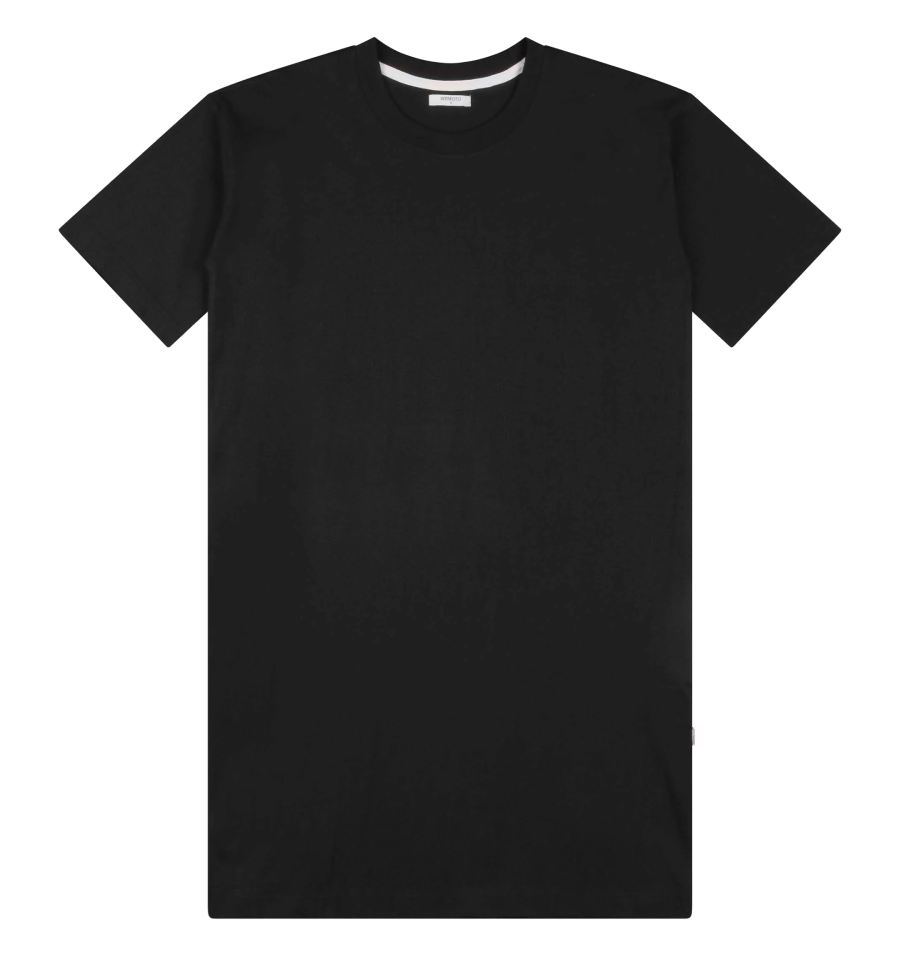 Flux T-Shirt-Kleid Black