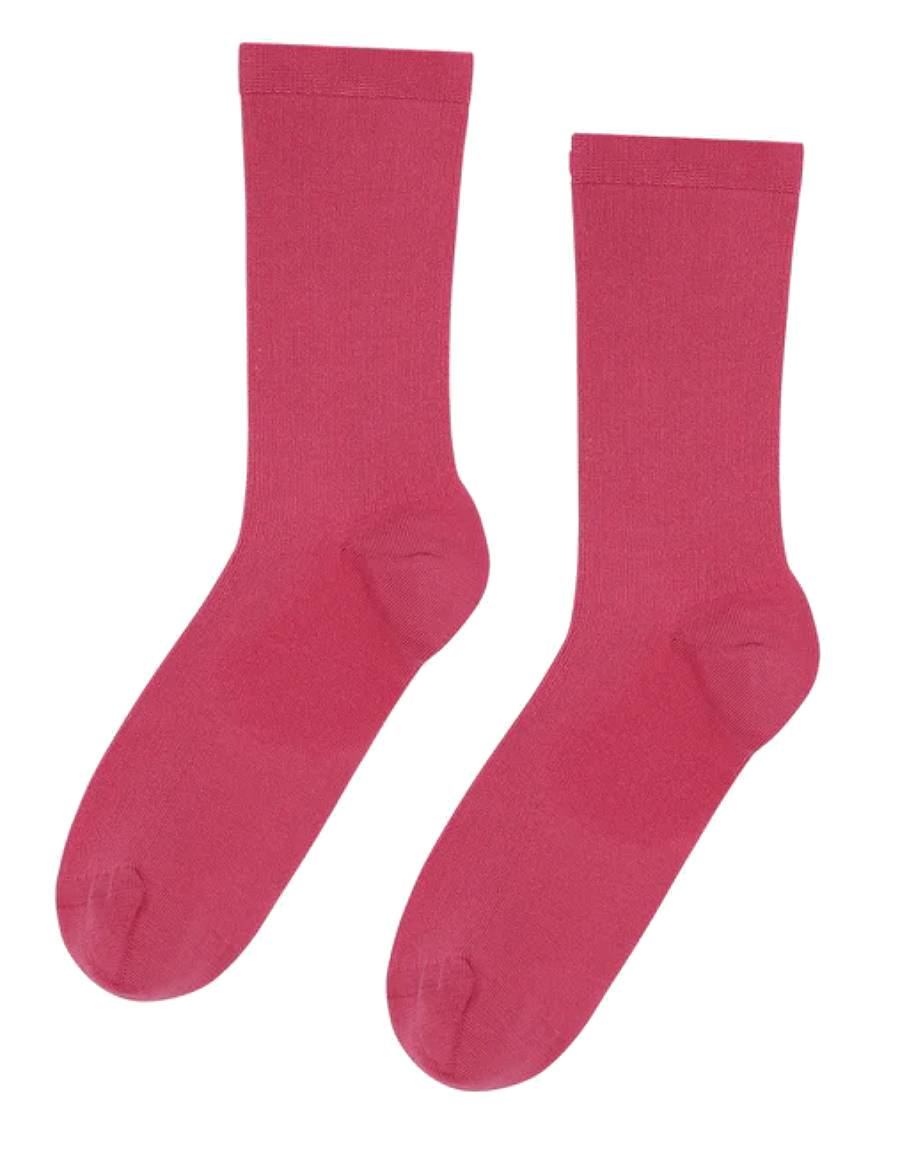 Classic Organic Socks Raspberry Pink