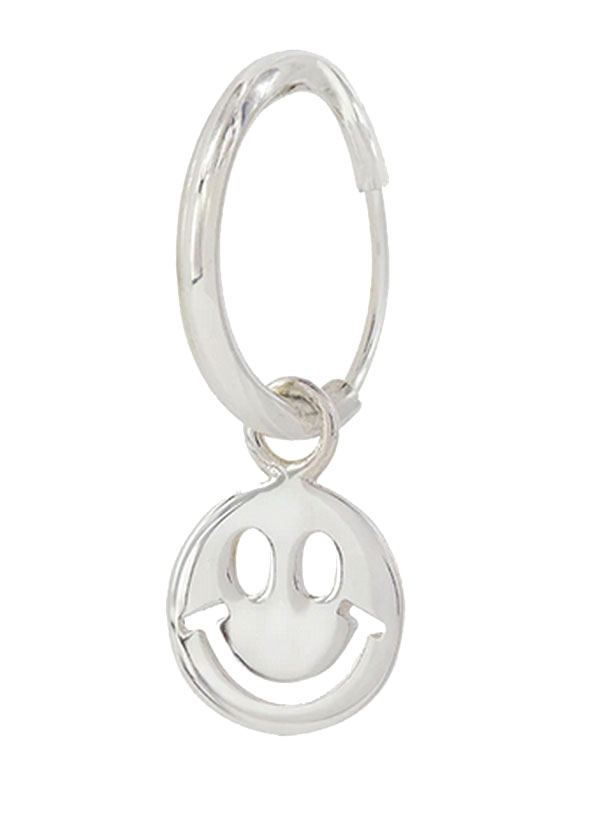 Smiley Coin Ohrringe Silver