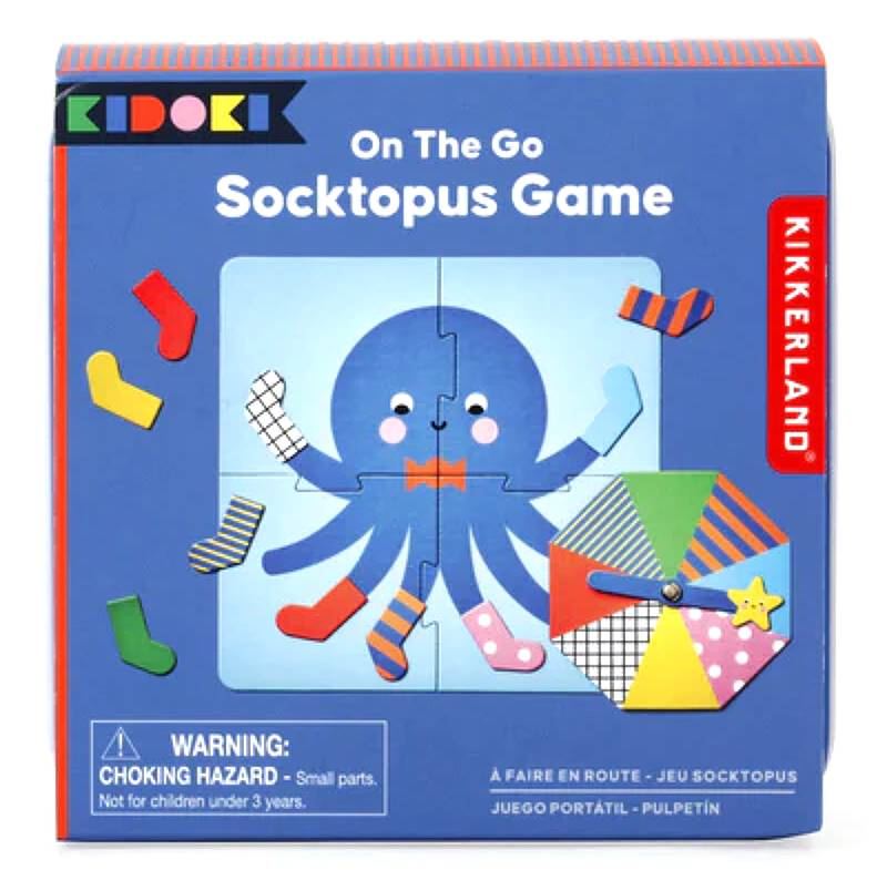Socktopus-Spiel für unterwegs