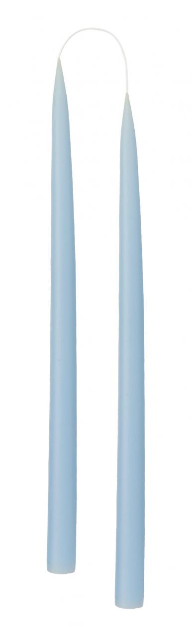 Hand Dipped Candle Pastel Blue H35cm (2er Set)