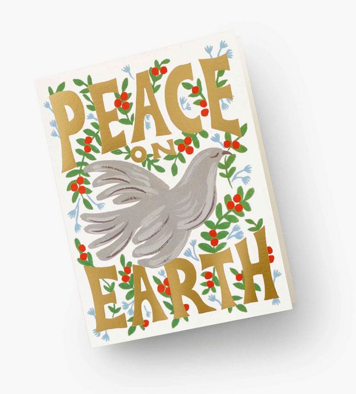 Peace On Earth Dove Klappkarte