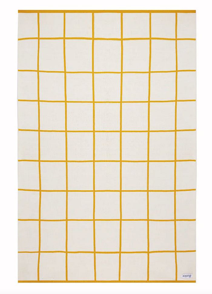 Sophie Home Babydecke Grid Yellow