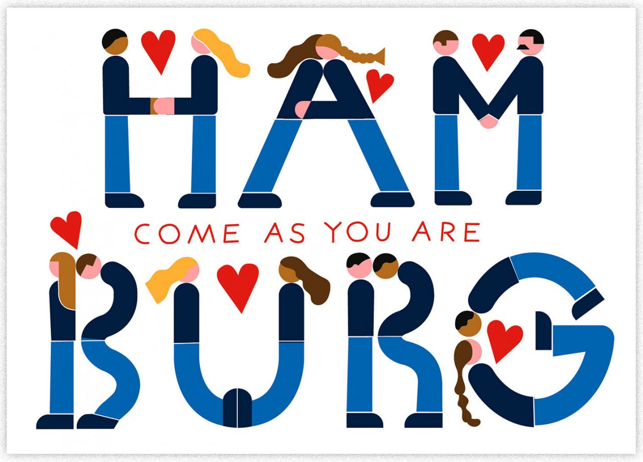 Hamburg Come As You Are Postkarte