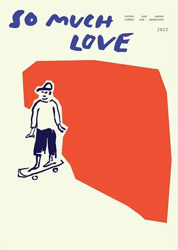 So much Love Skateboard Print (30x40cm)
