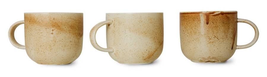 Home Chefs Ceramics: Mug Rustic Cream/Brown