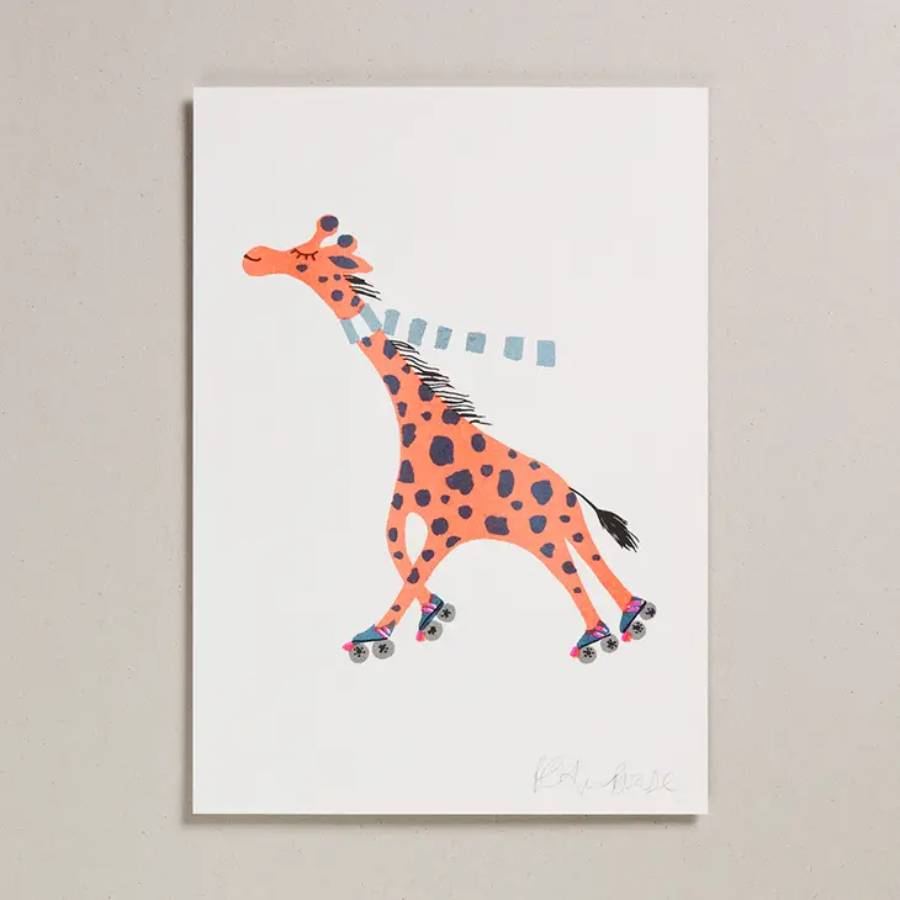 Giraffe Risodruck (Din A4)