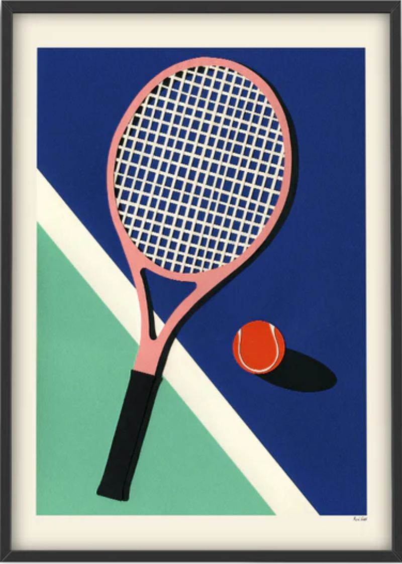 Tennis Club II Print (30x40cm)