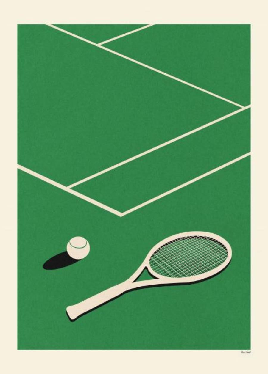 Tennis Club Print (30x40cm)